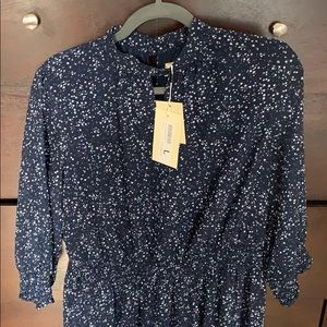 NWT Anthropologie The Korner navy dress
